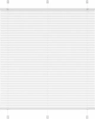 Productafbeelding van Plissé rolgordijn 120x100cm stofbreedte 119,4cm polyester wit