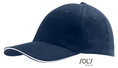 Image de SOLs 88100 | Six Panel Cap Buffalo / Casquette / Bonnet / Chapeau - Couleur : French Navy/White - Taille : One Size