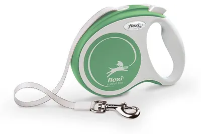 Image de Flexi Comfort Plus S, laisse de 5 mètres, couleur verte. Vert, taille unique