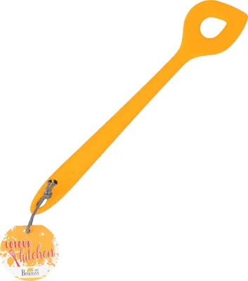 Produktbild von BIRKMANN Rührlöffel, orange, 29,5 x 5,5 cm, aus lebensmittelechtem Silikon, BPA-frei, 422247