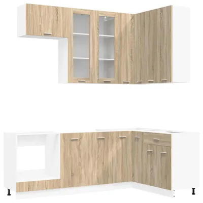 Produktbild von vidaXL Kücheneinheit LYON 8 stk. Sonoma-Eiche Holzwerkstoff