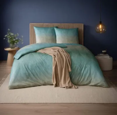 Produktbild von Estella Mako Interlock Jersey Bettwäsche Marleen salbei 155x220 cm + 80x80 cm