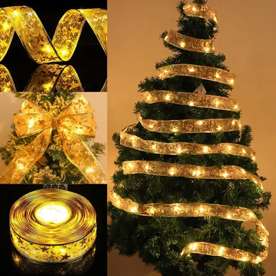 Lichterkette 5m 50 LED warmweiß für Weihnachtsbaum