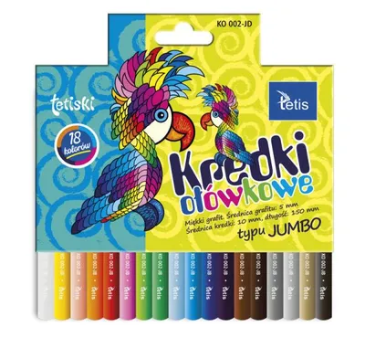 Image de Tetiski round jumbo crayons 18col.