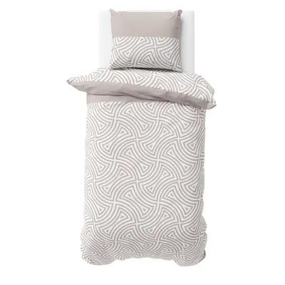 Produktbild von Bettwäsche Biber/Flanell Premium Sand Line 135x200 + 80x80 cm · 2-teilig . 100% Baumwolle, ideal als Partnerbettwäsche