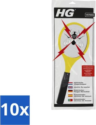 Obrázok produktu pre HG X Elektrická plácačka na muchy - hodnotné balenie - 10 kusov