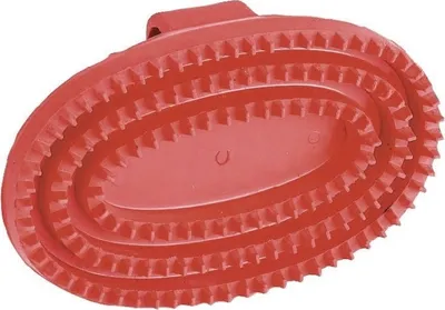 Produktbild von KERBL Gummistriegel Junior oval, schwarz, k.a.