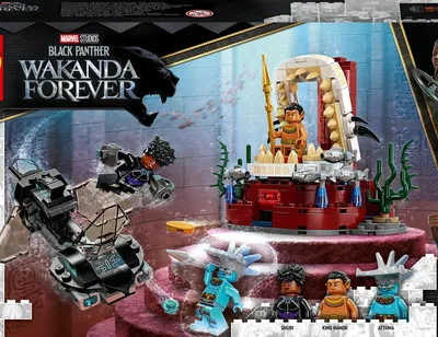 Image de LEGO 76213 Marvel Roi Namor Salle du trône, Black Panther Wakanda