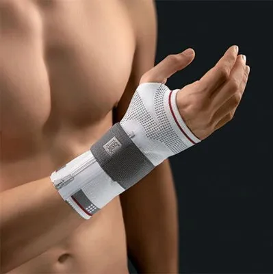 Produktbild von Bort select ManuZip Handgelenkbandage, volar schwarz>>>>Gr. XL links