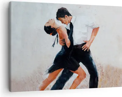 Produktbild von Bild auf Leinwand - Leinwandbild - tanzen sie - 70x50cm - Wand Bild - Wanddeko - Wandbilder - Leinwanddruck - Bilder - Kunstdruck - Wanddekoration - Leinwand bilder - Wandkunst - AA70x50-3771