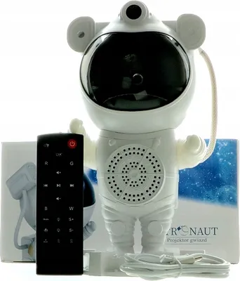 Obrázok produktu pre Bluetooth Projektor Galaxy Astronaut 360° Rotácia Rgb Ovládanie Hudobného Svetla