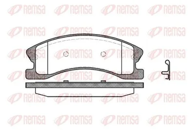 Produktbild von REMSA Bremsbeläge Satz Vorne Bremsklötze für JEEP GRAND CHEROKEE II (WJ, WG) 0973.02