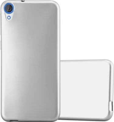 Immagine prodotto di Cadorabo copertura protettiva per HTC Desire 820 in argento custodia del telefono cellulare TPU custodia in silicone custodia di copertura