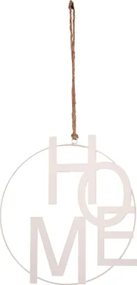 Produktbild von UNUS®  HOME Schriftzug aus Metall zum Aufhängen 25cm weiß