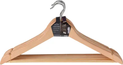 Produktbild von Kleiderbügel aus Holz, 6er-Set