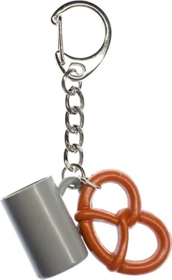 Produktbild von Schlüsselanhänger Anhänger Miniblings Brezel Maß Bier Bierkrug Wiesn