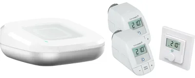 Produktbild von Homematic IP Set Heizen Basic 2xHeizkörper + Wandthermostat