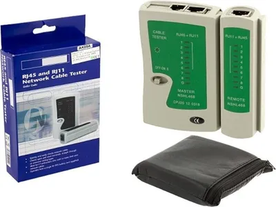 Obrázok produktu pre Verk 11249 Káblový tester RJ11, RJ45, LED kontrola