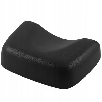 Obrázek produktu pro Opěrka hlavy z PUR pěny černá, ergonomický podhlavník do solária a na lehátko, snadná údržba, hygienické a pohodlné použití