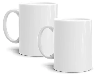Produktbild von Plottermarie Sublimationsrohlinge Sublimations-Tassen für personalisierte Geschenkideen – Sublimationsrohlinge, Fotogeschenke, Personalisierung & DIY weiß 330ml 2er Set