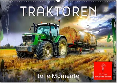 Produktbild von Traktoren - tolle Momente (Wandkalender 2025 DIN A2 quer), CALVENDO Monatskalender