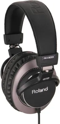 Produktbild von Roland RH-300, Kabelgebunden, 10 - 25000 Hz, Musik, Kopfhörer, Schwarz, Braun