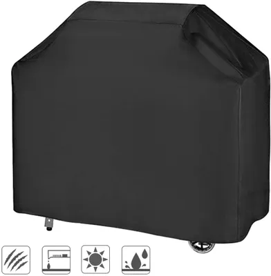 Produktbild von Grillabdeckung Gasgrill Grillabdeckung wasserdicht BBQ Abdeckung Haube Abdeckung (145x61x117cm) - schwarz
