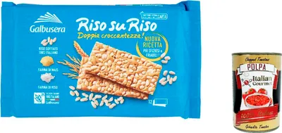 Produktbild von Galbusera Italian Gourmet RisosuRiso Crackers mit riso soffiato croccante 3 x 380g