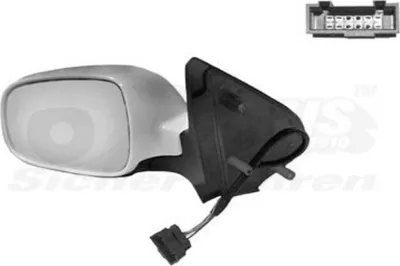 Produktbild von VAN WEZEL 5825807 Außenspiegel Seitenspiegel Links für VW POLO (6N2) Asphärisch Beheizt Grundiert