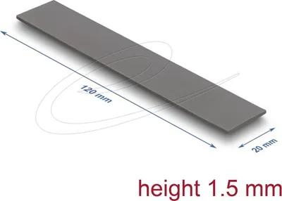 Image de Delock Wärmeleitpad 120 x 20 1.5 mm für M.2 Module 3.0 W/mK