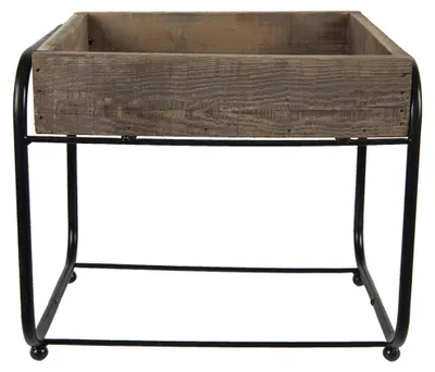 Productafbeelding van Clayre & Eef plantentafel, 32x26x27 cm, bruin, hout