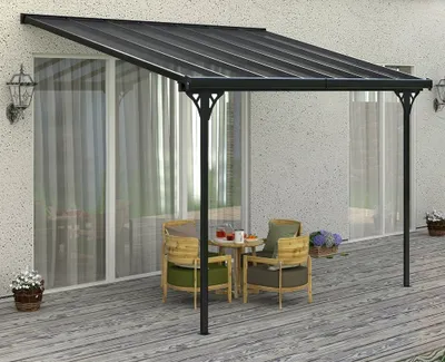Obrázok produktu pre Hliníková pergola Rojaplast Bruce F 436x305x240/285 cm sivá