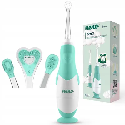 Produktbild von Neno Denti Mint Elektrische Zahnbürste für Babys 3-36M LED IPX7