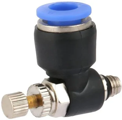 Produktbild von Pneumatische Fitting - Koper/Kunststof - 6 mm Buisdiameter - Luchtstroomregelaar - Betrouwbare Slangverbinding