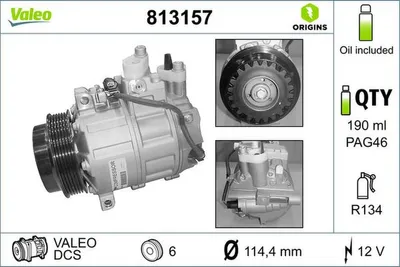 Zdjęcie produktu dla Kompresor Klimatyzacji Db Sprinter Cdi 97- 06-