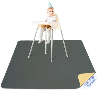 Immagine prodotto di Tappetino protettivo per sedie, impermeabile e lavabile, colore grigio, dimensioni 107 x 117 cm