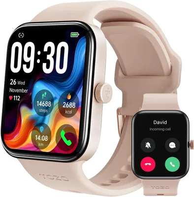 Produktbild von TOZO S4 Smartwatch mit Bluetooth-Telefonie, 1,78" AMOLED Touchscreen, 100+ Sportmodi, Gesundheits-Tracking, IP68, Android & iOS