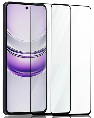 Zdjęcie produktu dla 2-pak Realme 14X Szkło ochronne na ekran - Szkło hartowane 9H - Super jakość 3D