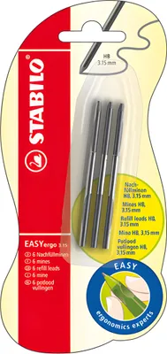 Produktbild von Stabilo Nachfüllminen EASYergo 3.15 Blister 6 ST
