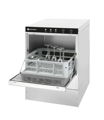 Obrázek produktu pro HENDI Myčka nádobí 40x40 - elektromechanické ovládání, s vypouštěcím čerpadlem, 230V/2800W, 472x566x(V)705mm