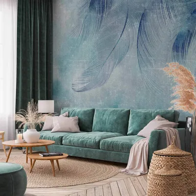Produktbild von Selbstklebende Folie Fototapete - Blue Cupid 343x256 cm Abstrakt b-A-0875-a-a