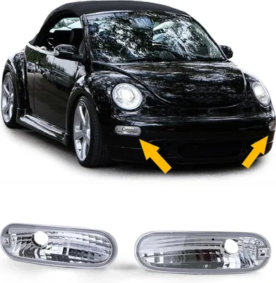 Produktbild von Klarglas Front Blinker Chrom für VW New Beetle 98-06