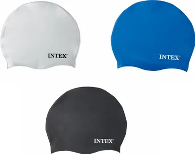 Produktbild von Intex Set Badekappe Silikon Silicone Swim Caps zufällige Auswahl 55991