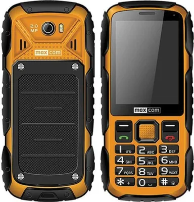 Produktbild von MaxCom MM920Y, Balken, 7,11 cm (2.8"), 240 x 320 Pixel, 2 MP, Bluetooth, Gelb