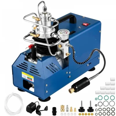Image de Compresseur d'air haute pression - 1800W - 4500 PSI - Arrêt manuel - Refroidissement par eau