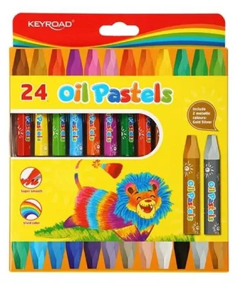 Image de Craies pastel hexagonales 24 couleurs
