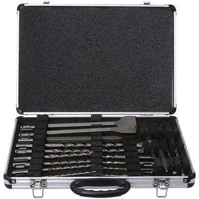Image de Makita D-42444 Jeu de forets et de burins 17 pièces dans un coffret en aluminium
