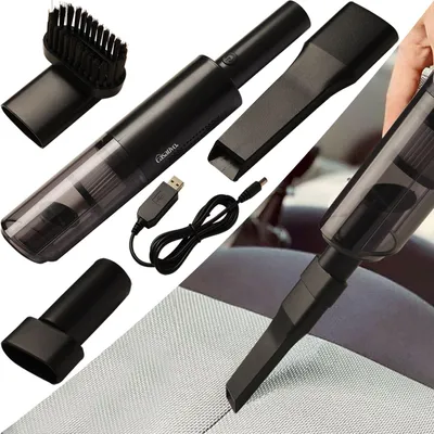 Produktbild von Moderner Profi Akku-Handstaubsauger mit HEPA-Filter, beutellos, starke 6000 Pa, 120 W, USB für Zuhause, Büro, Auto