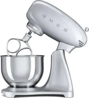 Obrázek produktu pro Smeg SMF02SVEU, Stojací mixér, Stříbrná, Hnětění, Míchání, 1 m, 4,8 l, Páčka