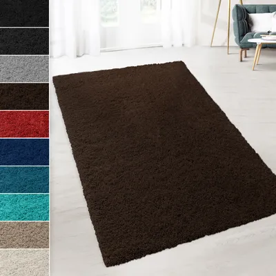 Produktbild von Shaggy-Teppich Prestige Braun 200 x 200 cm